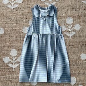 Minnow Blue Stripe Dress 11/12y